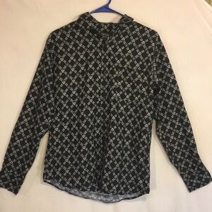 Men's Button-Down Long Sleeve Shirt by Redbird, Sz M